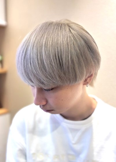 メンズヘアカラー　ホワイト